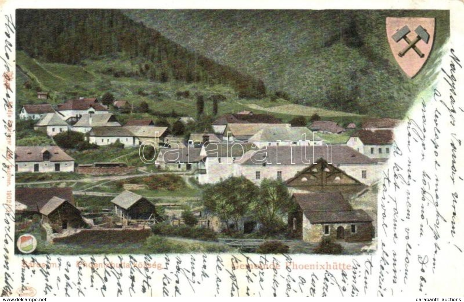T2/T3 1903 Phönixhuta, Fönixhuta, Phoenixhütte (Sáros); Bányaváros. Feitzinger Ede 440. 1902/12. / Mining Village - Unclassified
