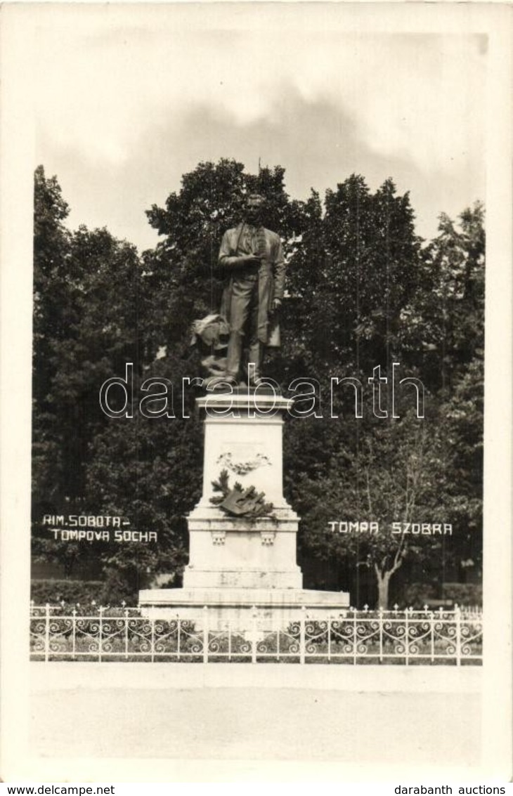 ** T2 Rimaszombat, Rimavska Sobota; Tompa Mihály Szobor / Statue, Photo - Zonder Classificatie