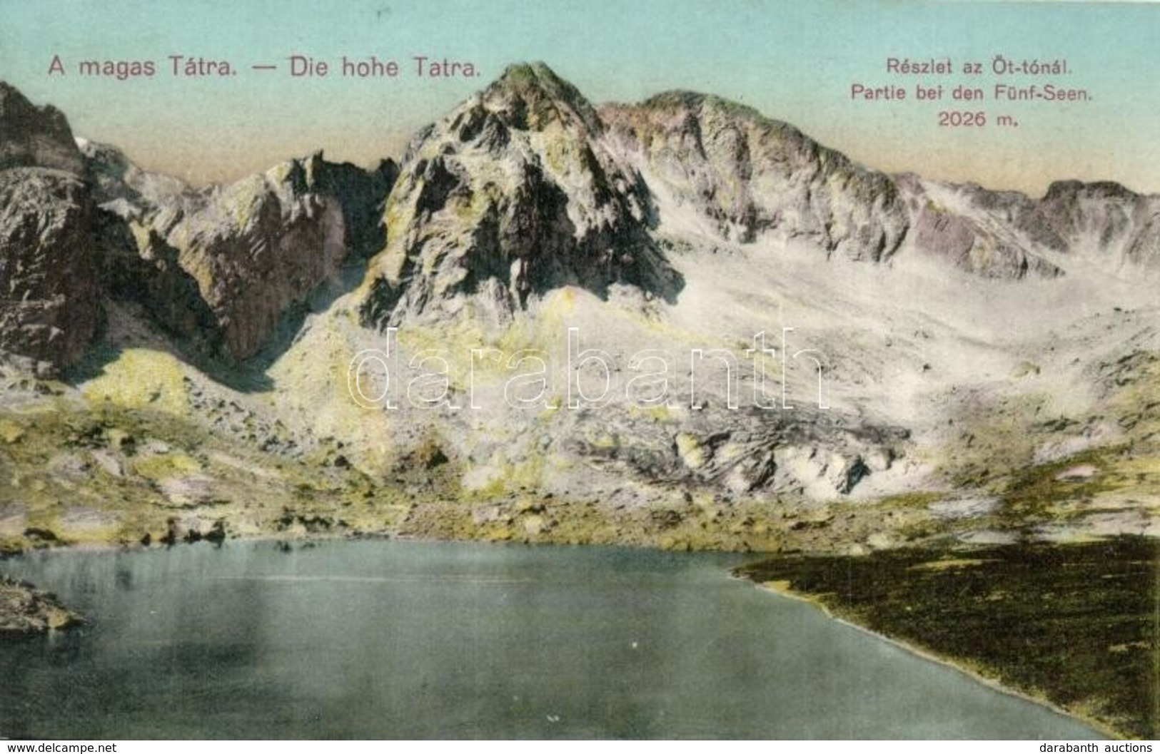 ** T1/T2 Tátra, Öt-tó / Lake, Mountains - Non Classificati