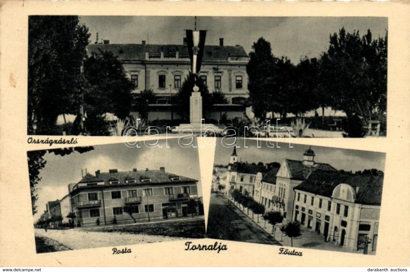 T2/T3 Tornalja, Országzászló, Posta, Fő Utca / Flag, Post, Main Street (fl) - Unclassified