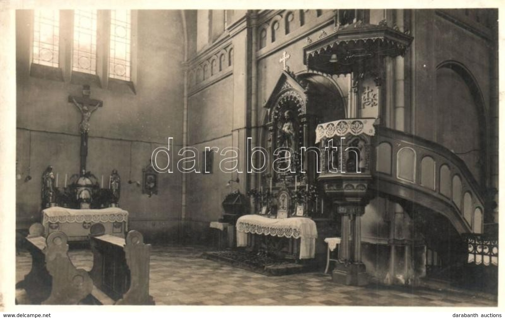 T2 Munkács, Mukacheve, Mukacevo; Római Katolikus Templom, Belső, Oltár / Catholic Church, Interior With Altar - Unclassified