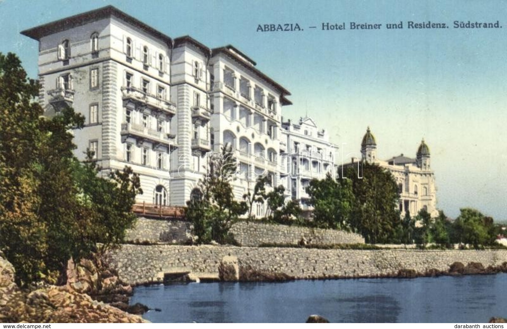 T2/T3 Abbazia, Südstrand, Hotel Breiner (kopott Sarkak / Worn Corners) - Unclassified