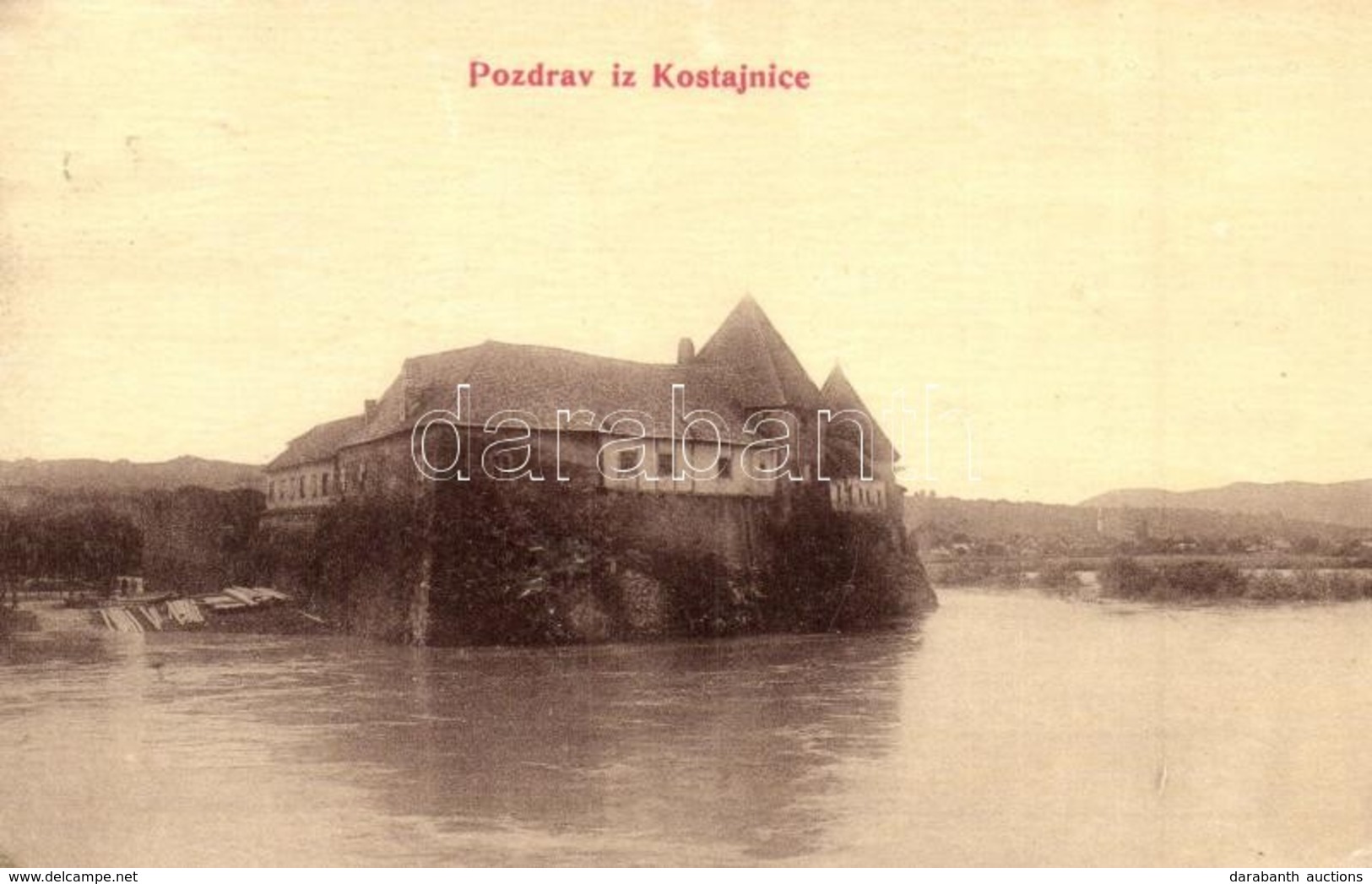 T2 1907 Hrvatska Kostajnica, Castanowitz, Costainizza; Castle. 919. Prodaja E. Lukica - Zonder Classificatie