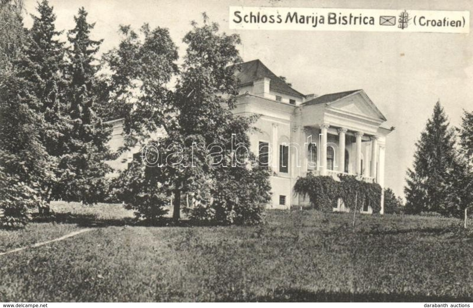T2/T3 1912 Máriabeszterce, Máriabisztrica, Marija Bistrica; Hellenbach Kastély / Castle (EK) - Zonder Classificatie