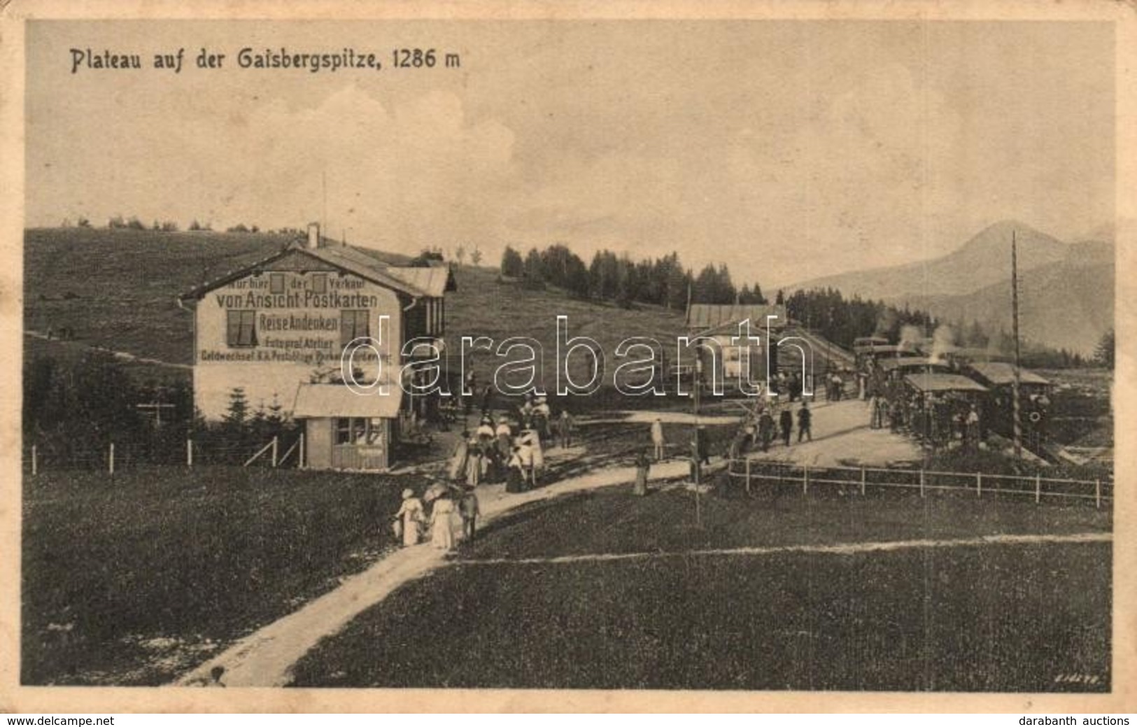 * T3 1912 Gaisbergspitze, Plateau, Nur Hier Der Verkauf Von Ansicht-Postkarten Reise Andenken, Fotograf, Atelier Geldwec - Zonder Classificatie