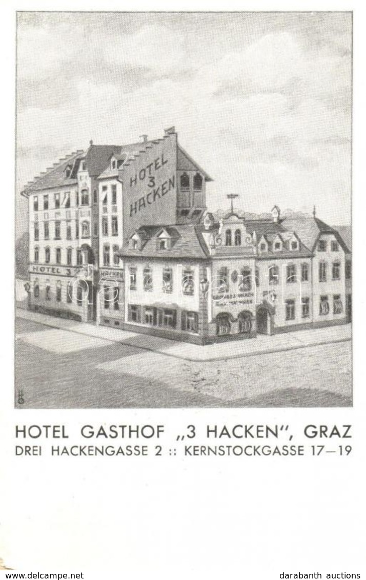 T2/T3 Graz, Hotel Gasthof '3 Hacken' (kopott Sarok / Worn Corner) - Zonder Classificatie