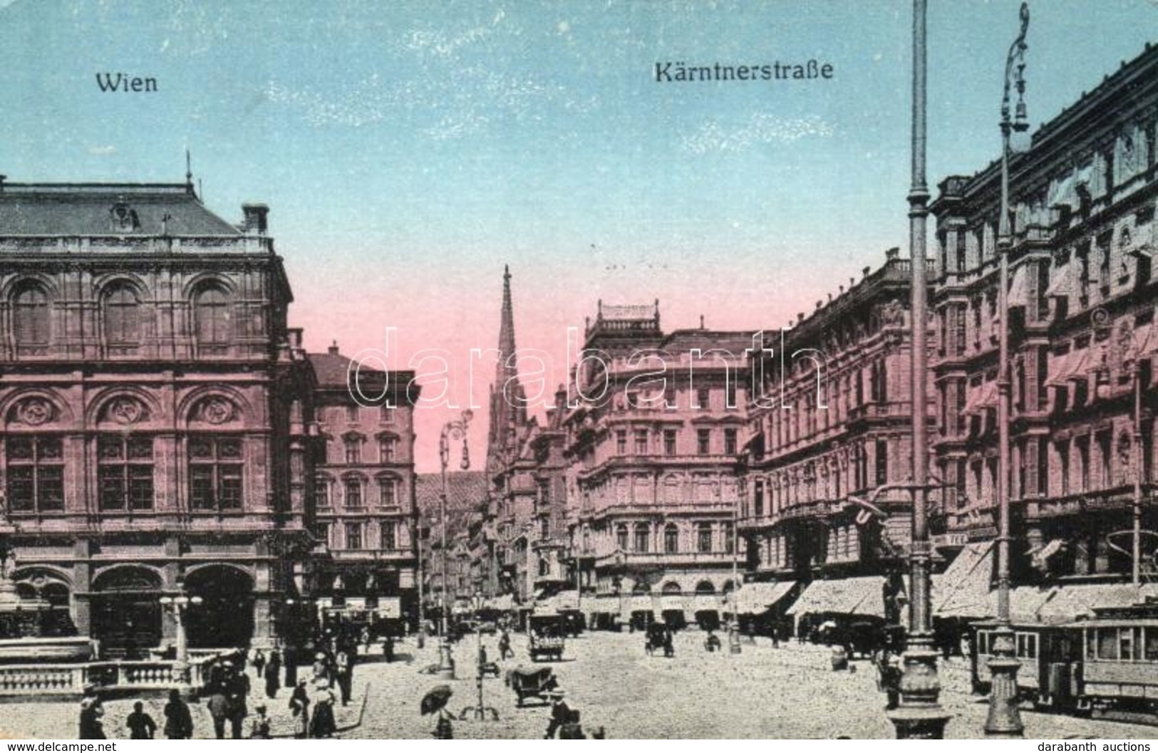 T2/T3 Vienna, Wien I. Kärntnerstrasse, Tram + 'K. U. K. Infanterieregiment Freiherr Von Hess Nr. 49. V. Ersatzkompagnie  - Unclassified