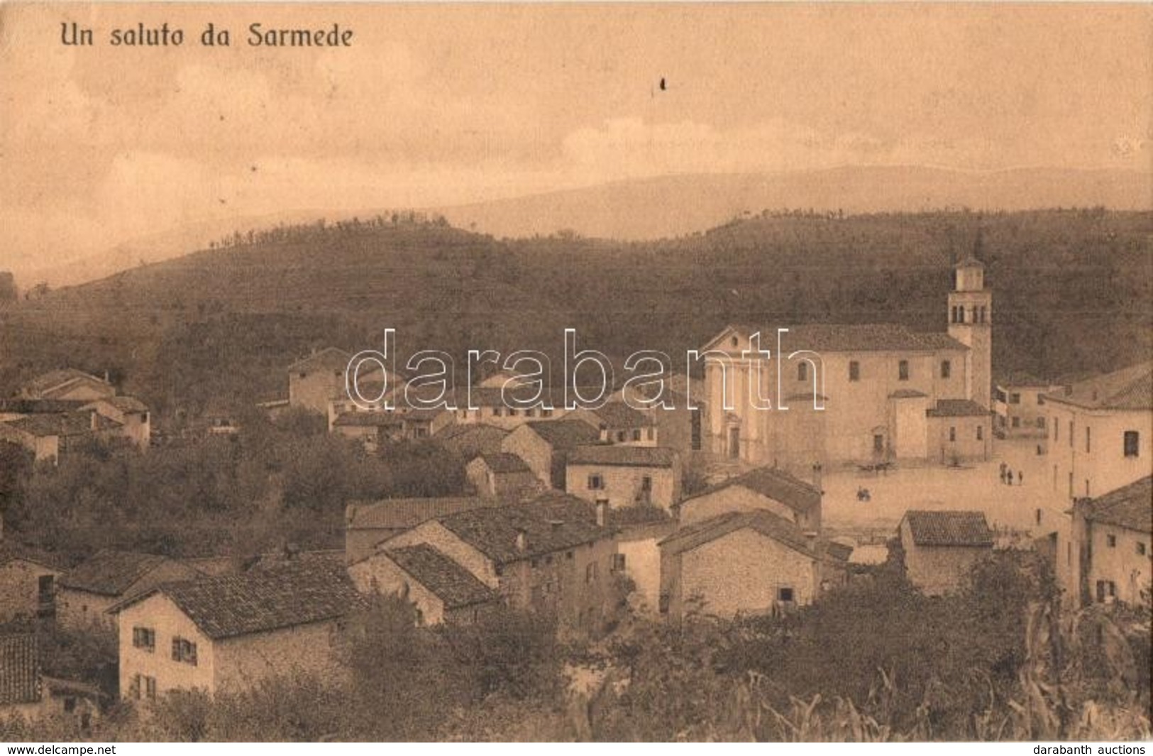 * T2/T3 Sarmede, View With Church. Ed. Bigontina + K.u.K. Hauptfeldpostamt 550. (EK) - Unclassified