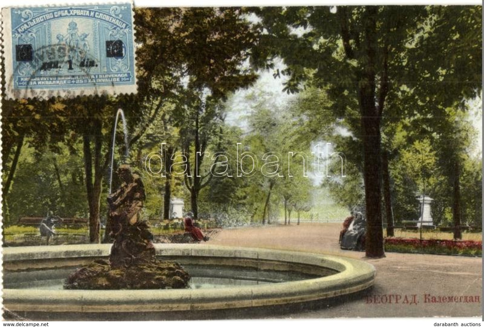 T2/T3 Beograd, Belgrade, Belgrad; Avenue Kalemegdan, Park. TCV Card - From Postcard Booklet - Zonder Classificatie