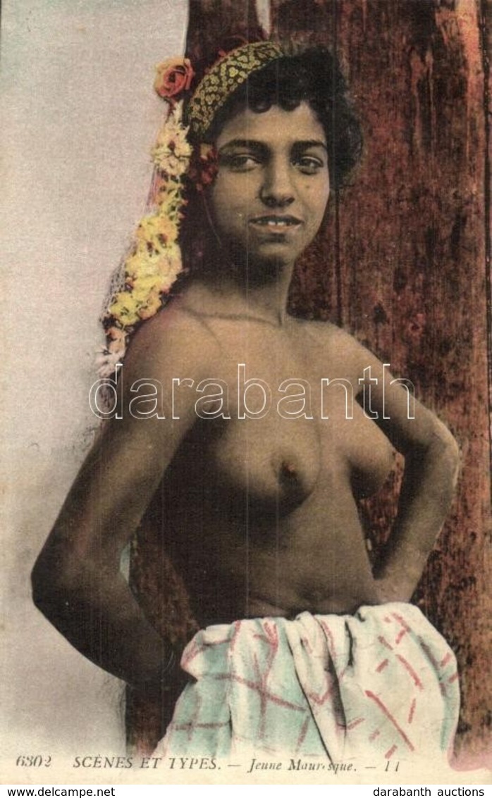 * T2 Scenes Et Types 6302. Jeune Mauresque / Nude Moroccan Woman, Folklore - Zonder Classificatie