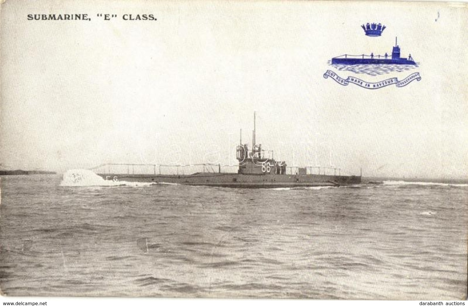 ** T2 Submarine E Class No. 86., British Royal Navy - Zonder Classificatie