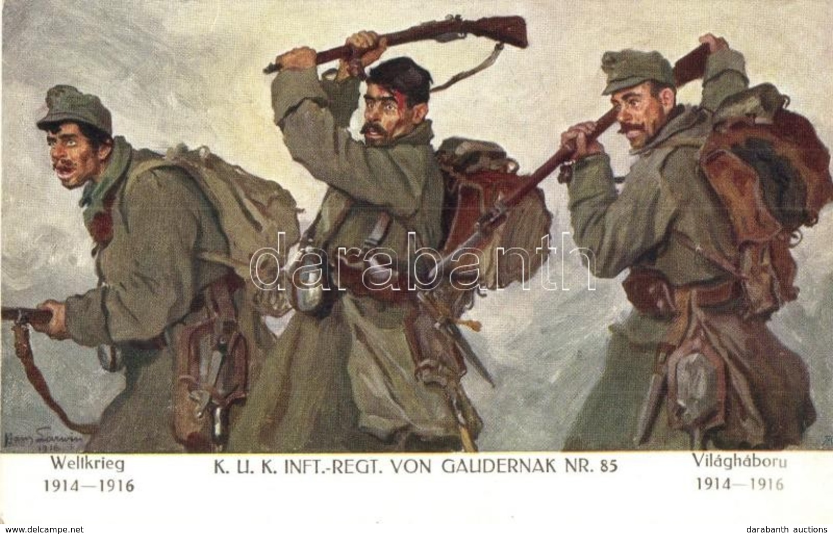 ** T1 Weltkrieg 1914-1916 - K.u.K. Inft.-Regt. Von Gaudernak Nr. 85. Verlag K.u.K. Kmdo. Der 27. Inf. Trp. Dion. / WWI A - Zonder Classificatie