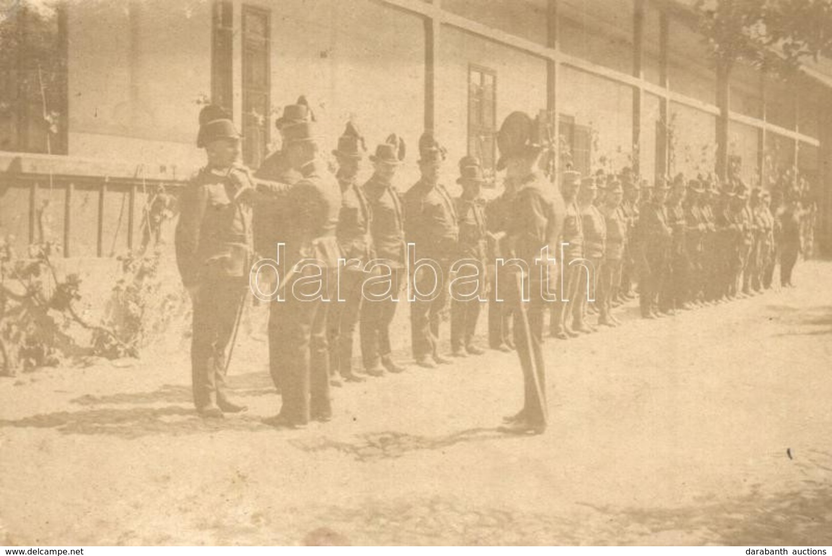 * T2/T3 1917 A Magyar Királyi Csendőrség Kitüntetése. Huber Főhadnagy Felvétele / Honor Of The Hungarian Royal Gendarmer - Ohne Zuordnung