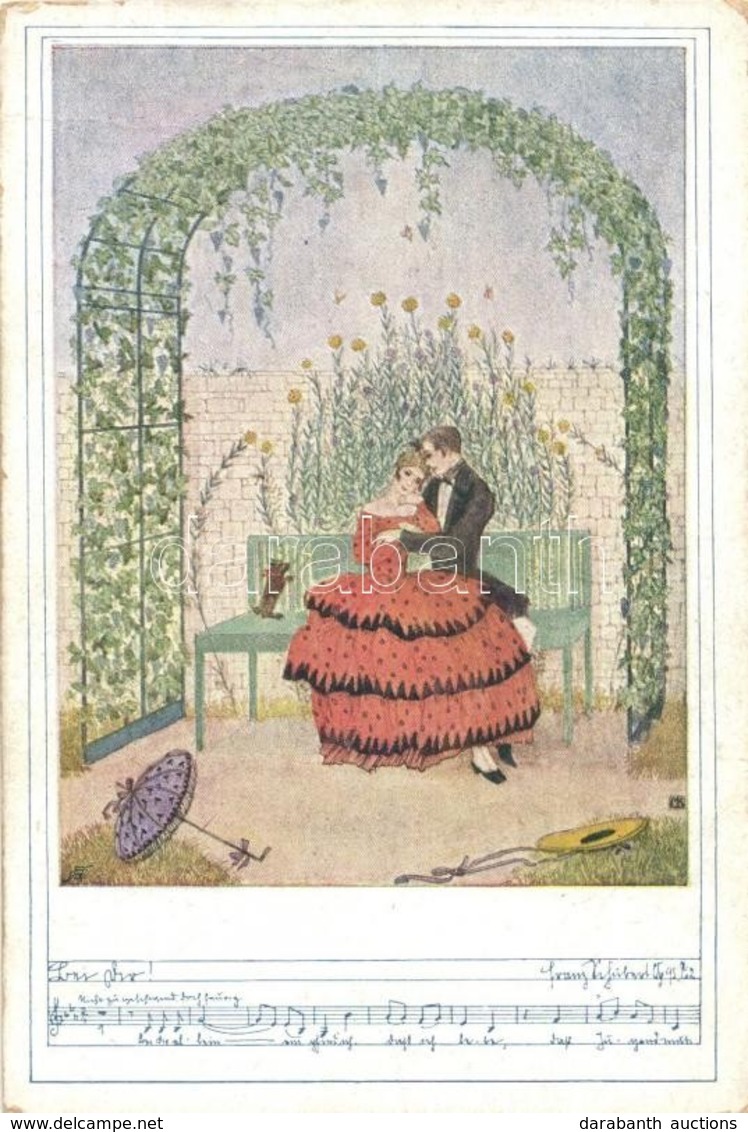 ** T2/T3 Romantic Art Postcard With Music Sheet. Deutscher Schulverein Karte Nr. 1226. S: Mela Koehler (EK) - Zonder Classificatie