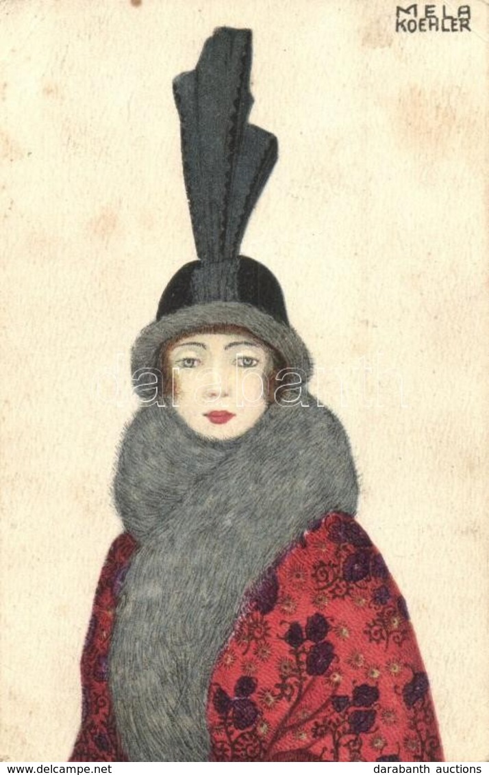 T2/T3 Lady With Hat. B.K.W.I. 481-1. S: Mela Koehler (EK) - Zonder Classificatie