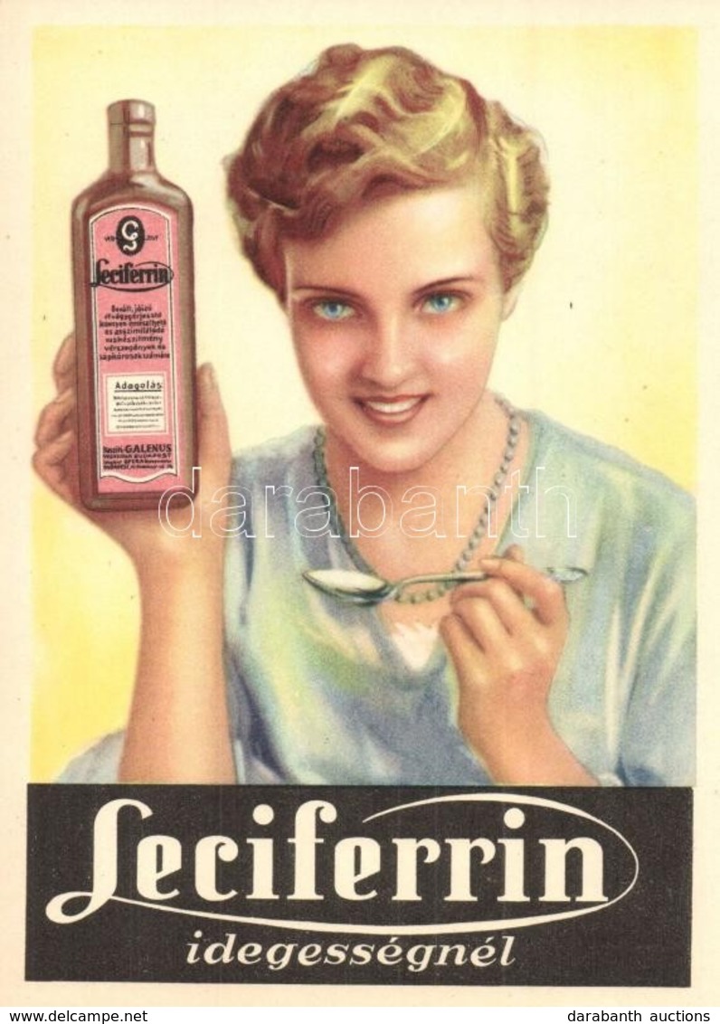 ** T1 Leciferrin Idegességnél / Sedative Medicine Advertisement - Unclassified