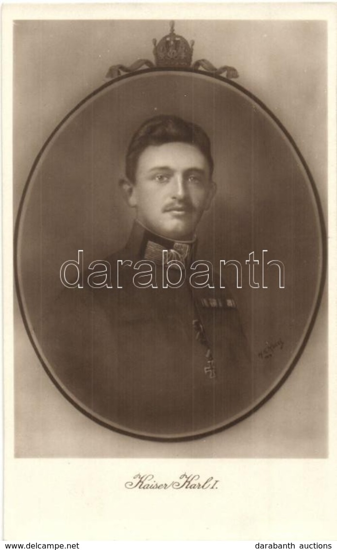 ** * 5 Db Régi Motívumlap IV. Károlyról / 5 Pre-1945 Motive Cards Of Charles I Of Austria - Zonder Classificatie