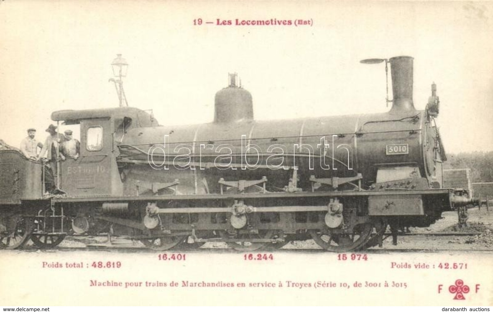 ** T2 Les Locomotives. Este Serie 10. No. 3010. French Railways Locomotive - Zonder Classificatie