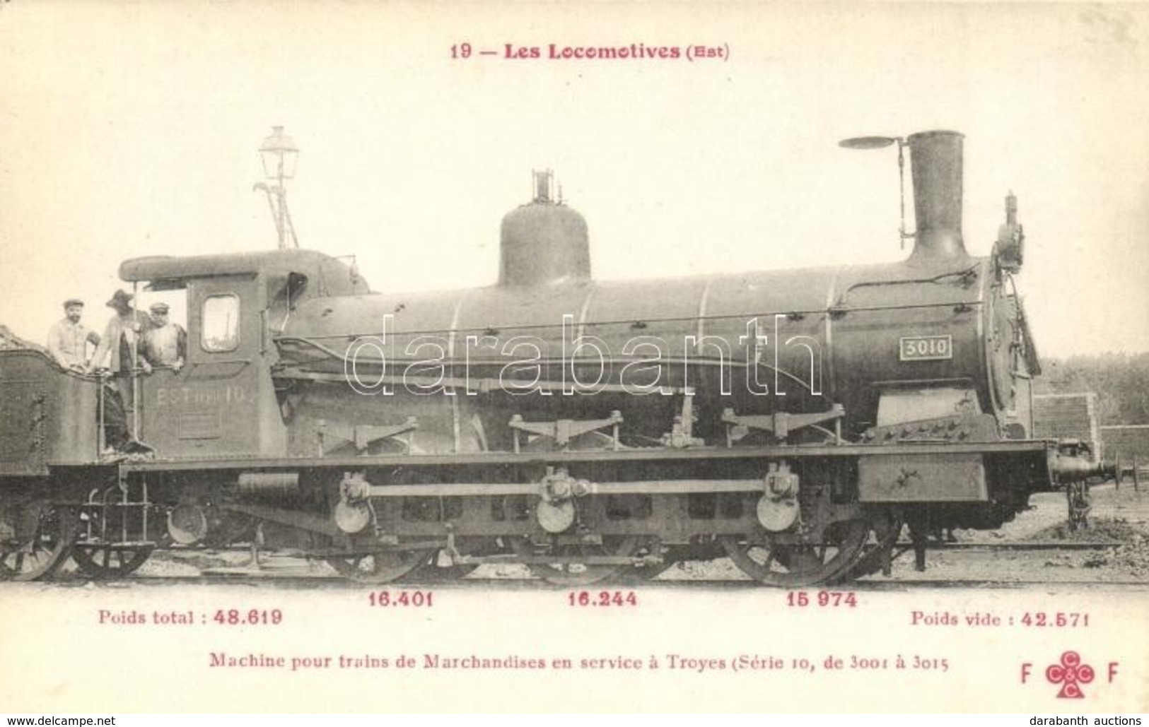 ** T2 Les Locomotives. Este Serie 10. No. 3010. French Railways Locomotive - Unclassified