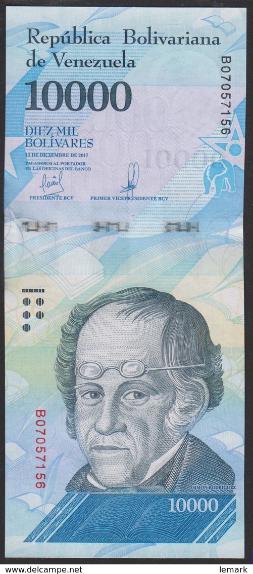 Venezuela 10000 Bolivares 2017 P98 UNC - Venezuela