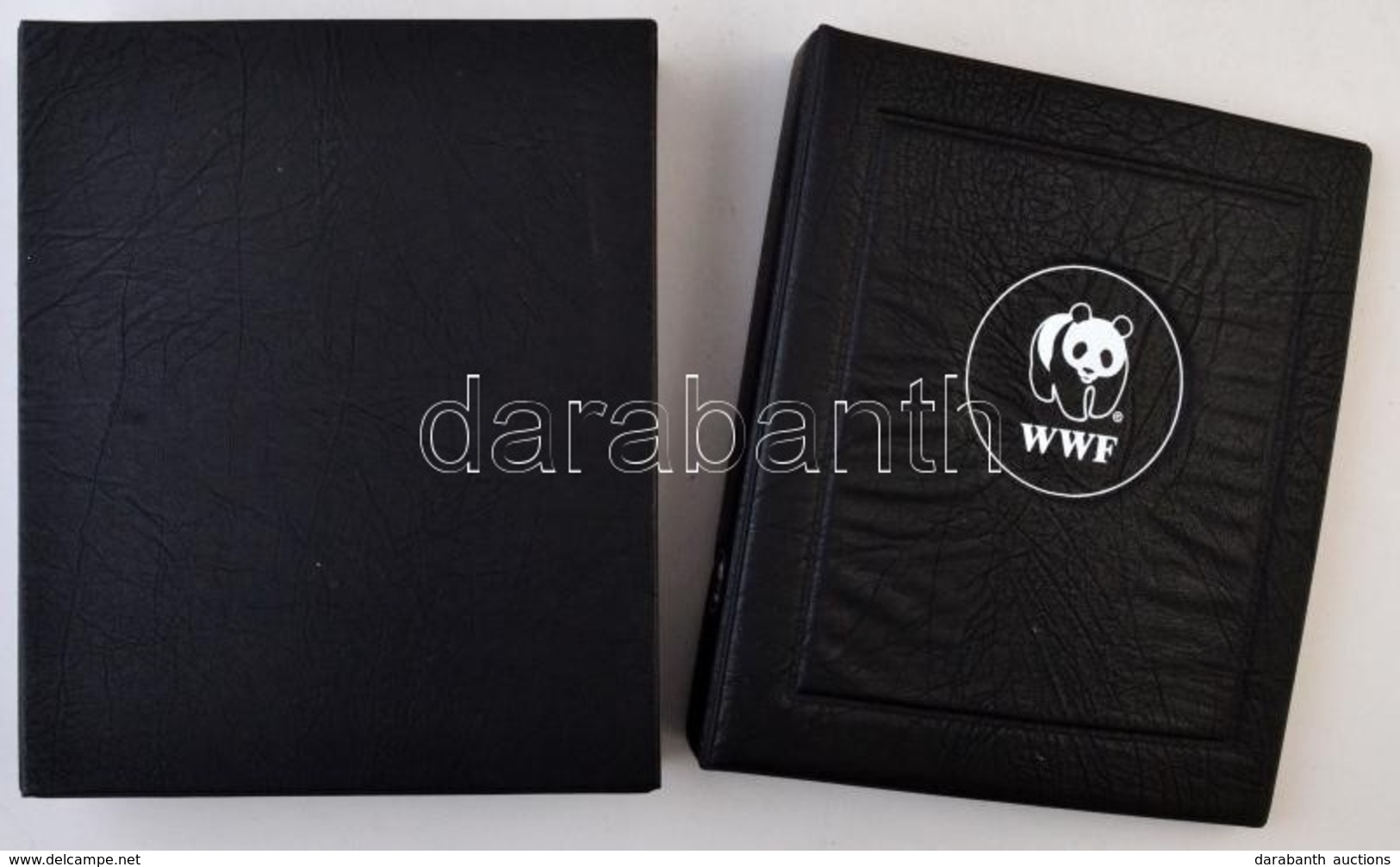'WWF' Műbőr Gyűrűs Album Védőtokkal. Használt, Szép állapotú, Néhány Folttal. - Unclassified
