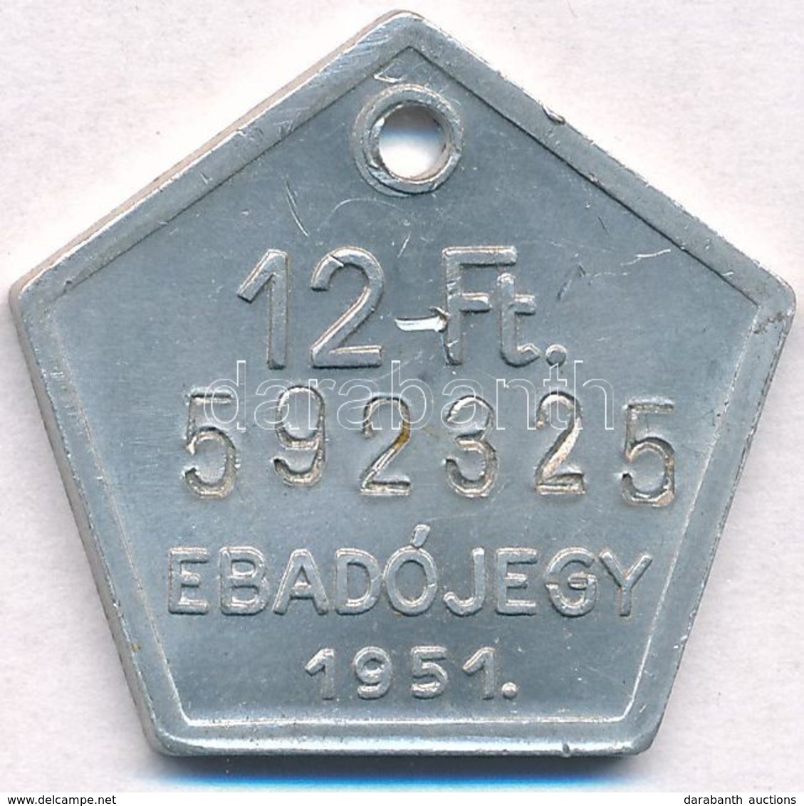 1950. 12Ft 'Ebadójegy' Al Bárca T:2 - Non Classificati