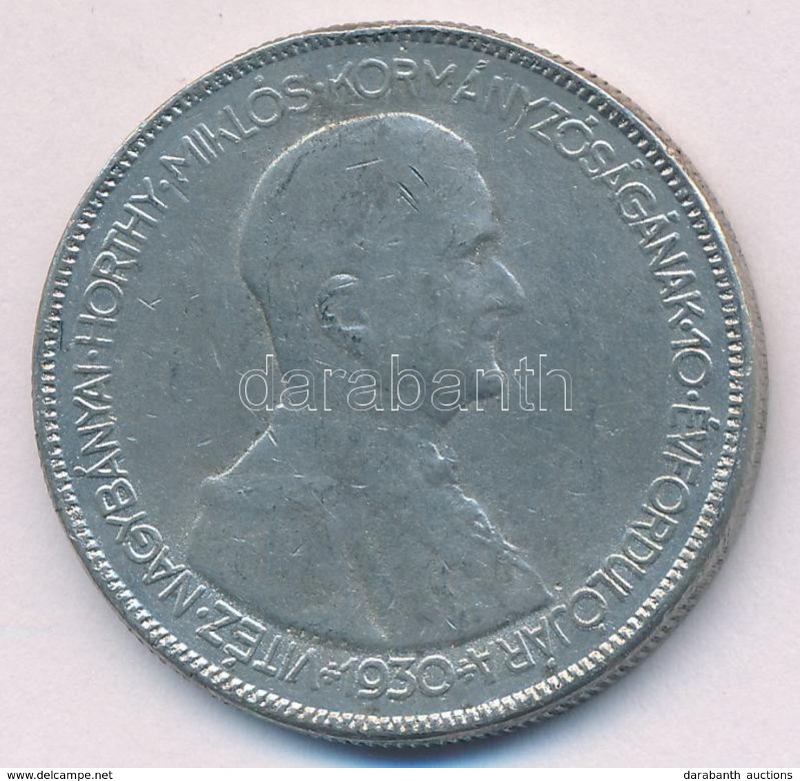 1930. 5P Ag 'Horthy Jobbra' T:3  
Adamo P8 - Zonder Classificatie