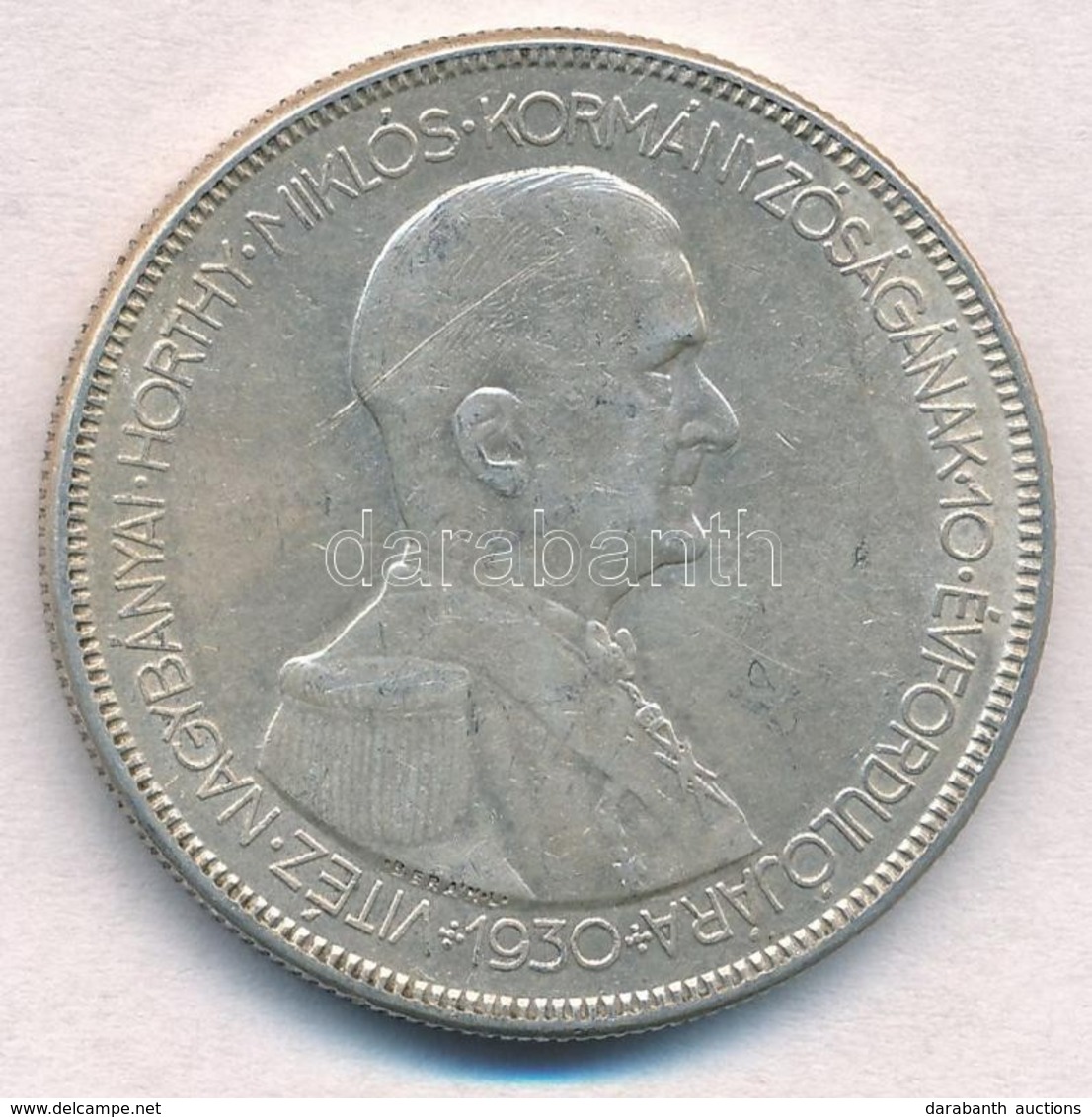 1930. 5P Ag 'Horthy Jobbra' T:2
Adamo P8 - Zonder Classificatie