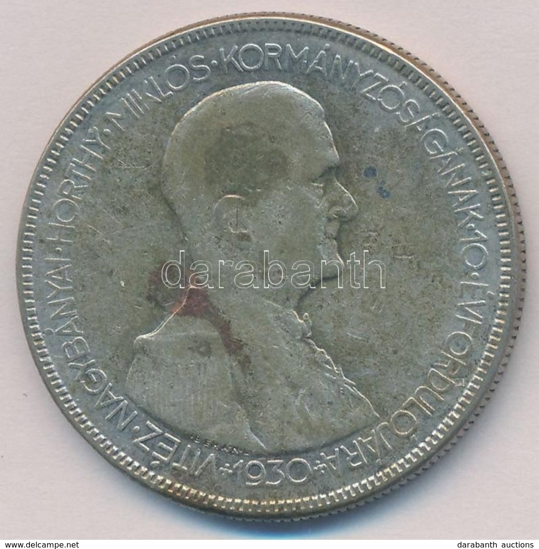 1930. 5P Ag 'Horthy Jobbra' T:3
Adamo P8 - Unclassified