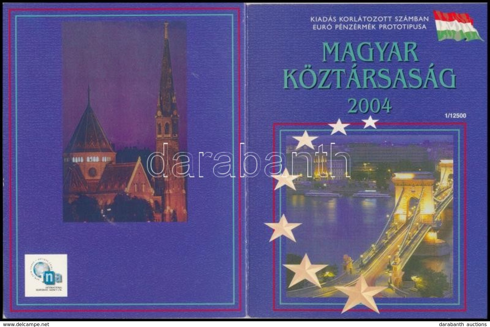 2004. 1c-2E 'Euro Próbaveretek' (8xklf) Fémpénz Szettben, Díszkiadás T:BU - Unclassified