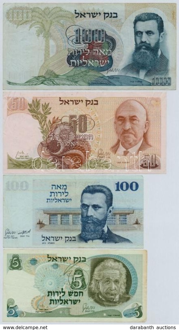 Izrael 7db-os Vegyes Bankjegy Tétel T:III
Israel 7pcs Of Various Banknotes C:F - Unclassified