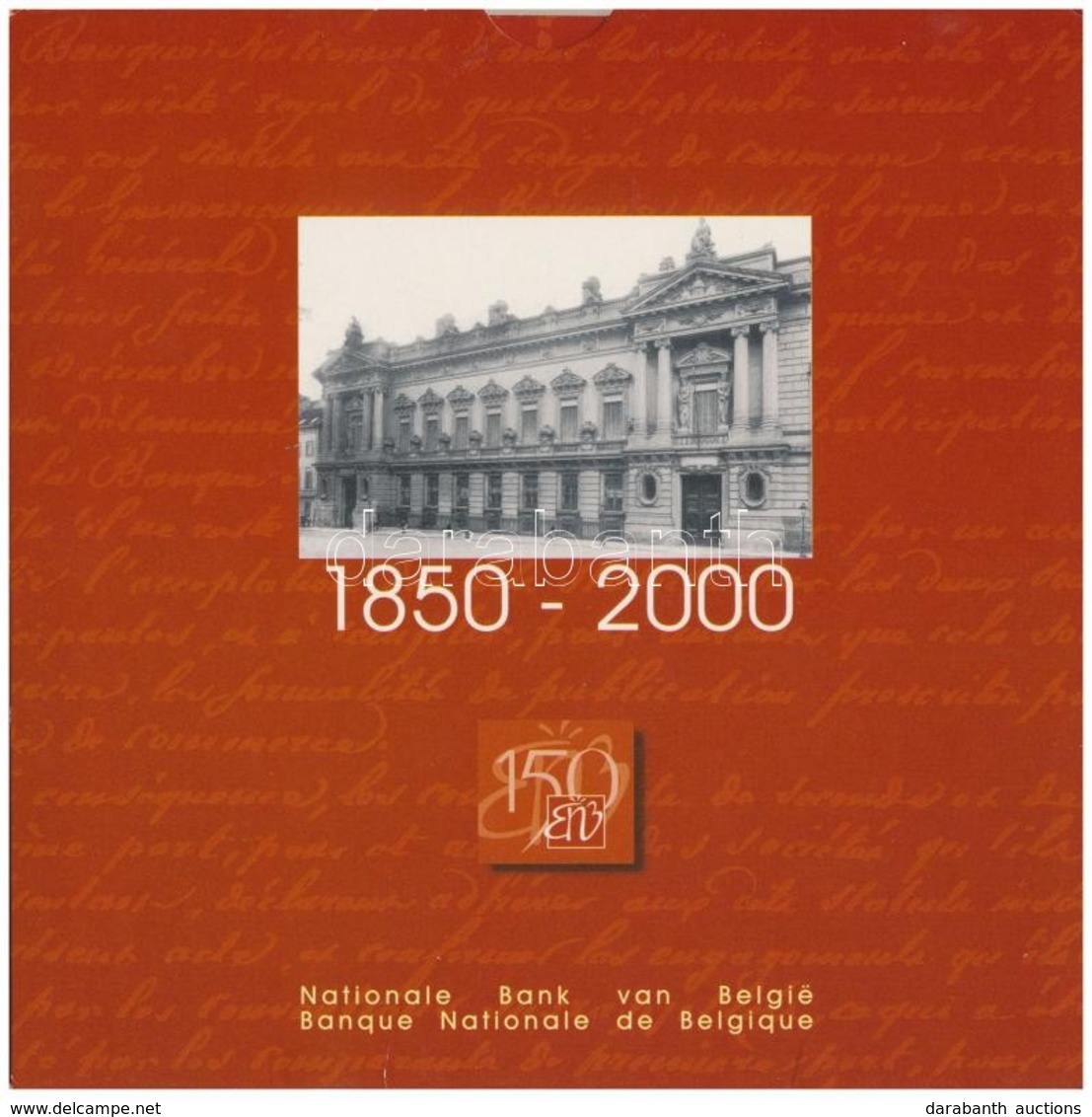 Belgium 2000. 50c-20Fr (5xklf) Dupla Forgalmi Sor (összesen 10 érme) + '150 éves A Belga Nemzeti Bank' Emlékérem T:1
Bel - Zonder Classificatie