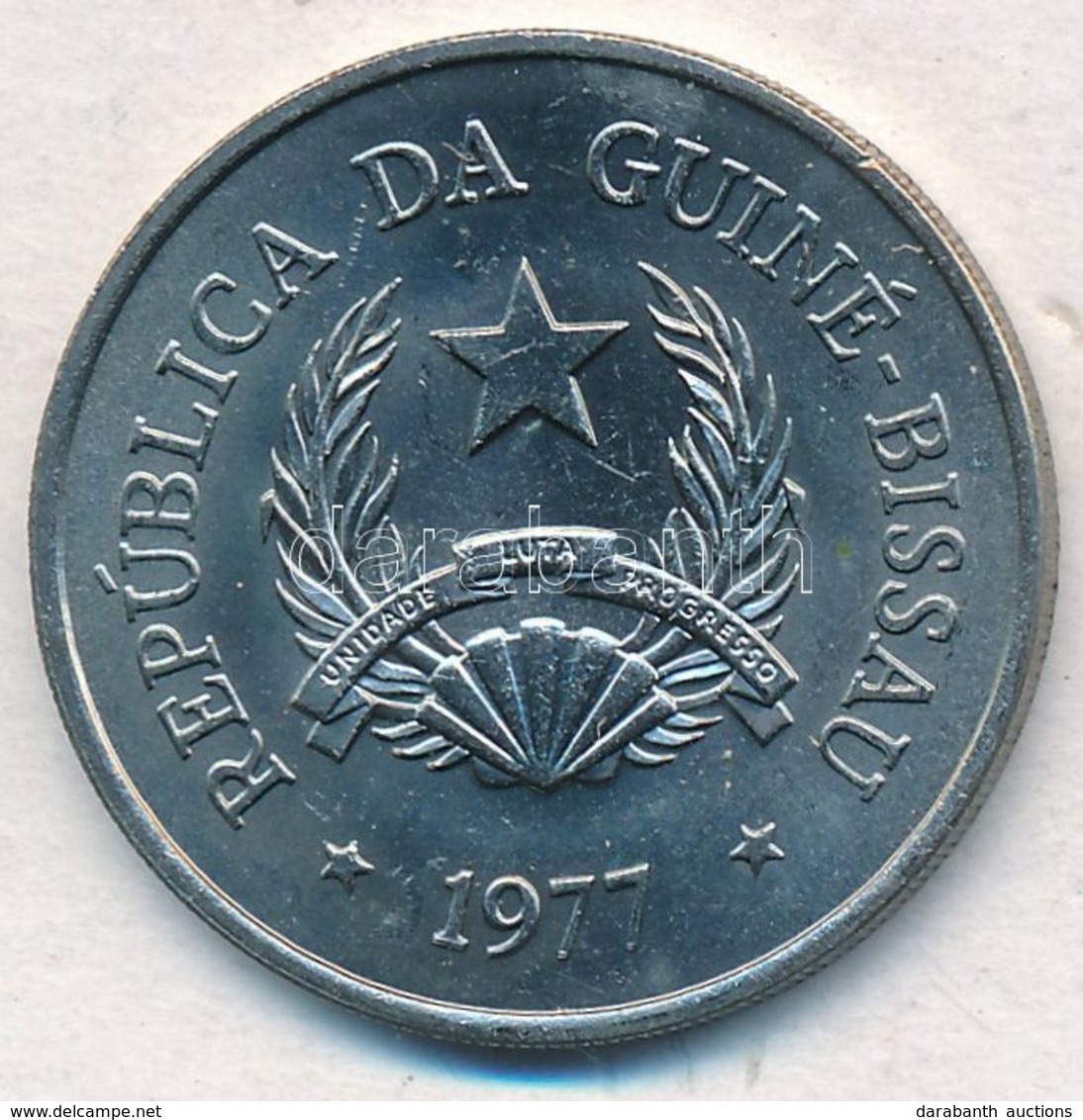 Bissau-Guinea 1977. 5P Cu-Ni 'FAO' Tanúsítvánnyal T:1-
Guinea-Bissau 1977. 5 Pesos Cu-Ni Al 'FAO' With Certificate C:AU
 - Zonder Classificatie