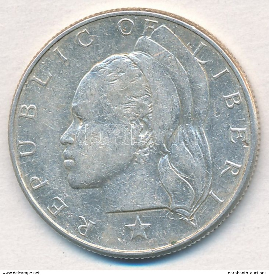 Libéria 1960. 50c Ag T:2,2-
Liberia 1960. 50 Cents Ag C:XF,VF - Zonder Classificatie
