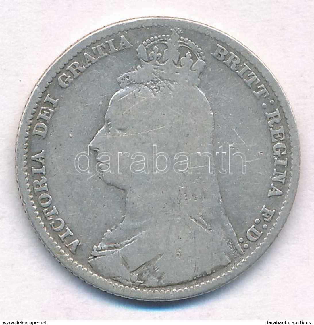 Nagy-Britannia 1892. 1Sh Ag 'Viktória' T:3
Great Britain 1892. 1 Shilling Ag 'Victoria' C:F - Zonder Classificatie