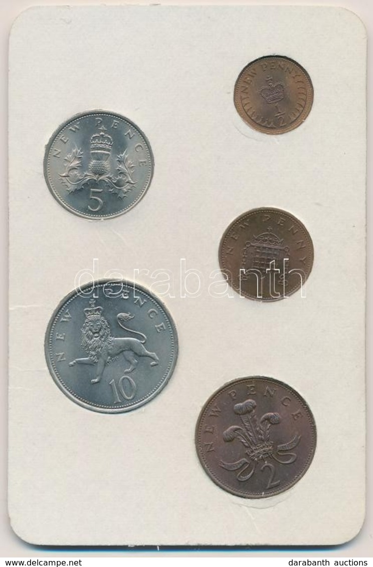 Nagy-Britannia 1968-1971. 1/2p-10p (5xklf) Forgalmi Sor Műbőr Tokban T:1
Great Britain 1968-1971. 1/2 Penny - 10 Pence ( - Zonder Classificatie