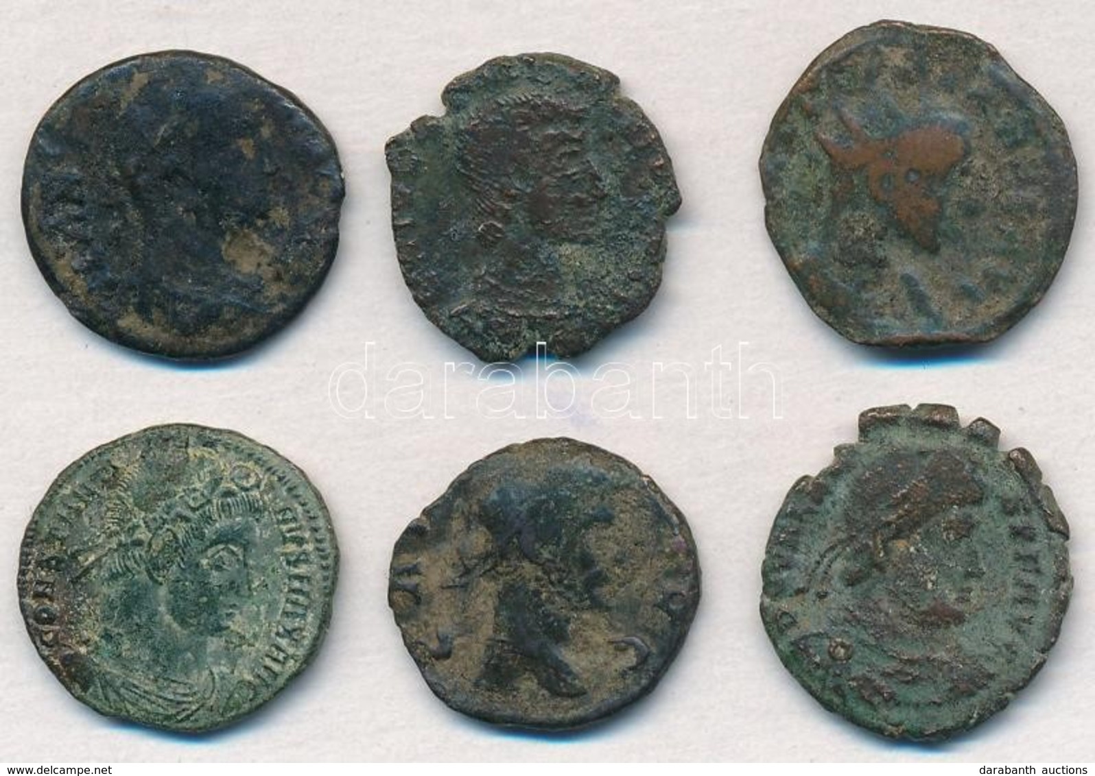 Római Birodalom 6db-os Vegyes Római Rézpénz Tétel A Kr. U. III-IV. Századból T:2-,3
Roman Empire 6pcs Of Various Roman C - Zonder Classificatie