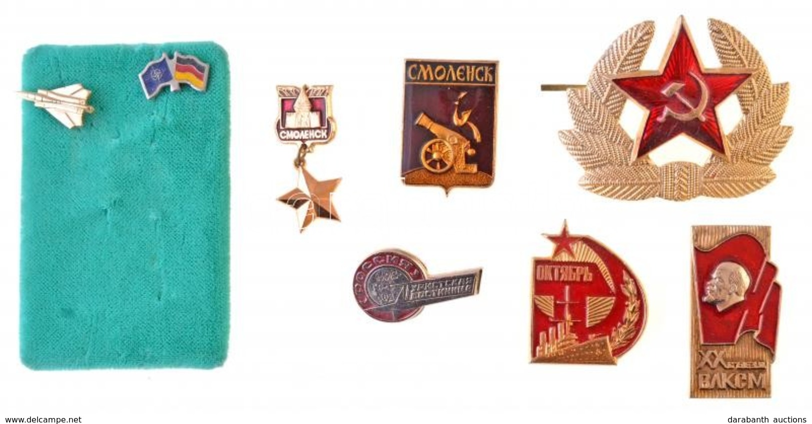 Szovjetunió 8db-os Vegyes Jelvény és Kitűző Tétel, Kis Dobozban T:2
Soviet Union 8pcs Of Various Badges And Pins In Smal - Zonder Classificatie