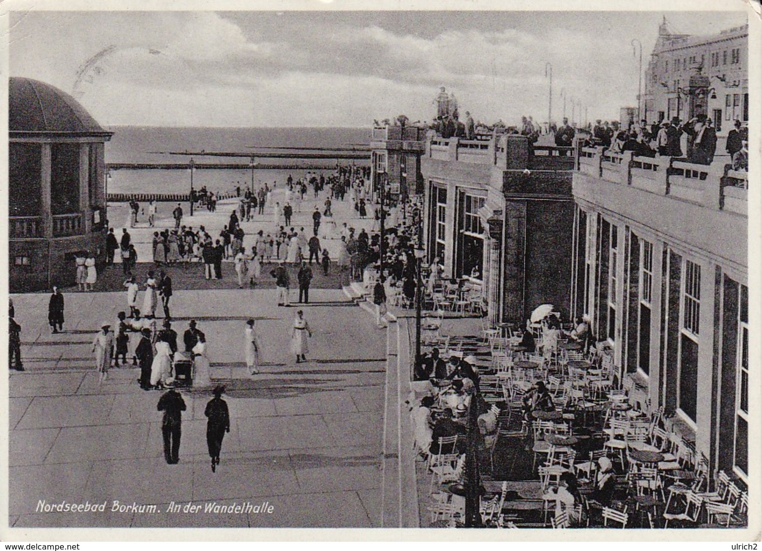 AK Nordseebad Borkum - An Der Wandelhalle - 1934 (38254) - Borkum