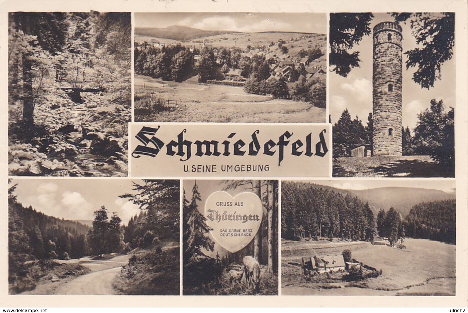 AK Schmiedefeld U. Seine Umgebung - Mehrbildkarte - 1943 (38257) - Schmiedefeld