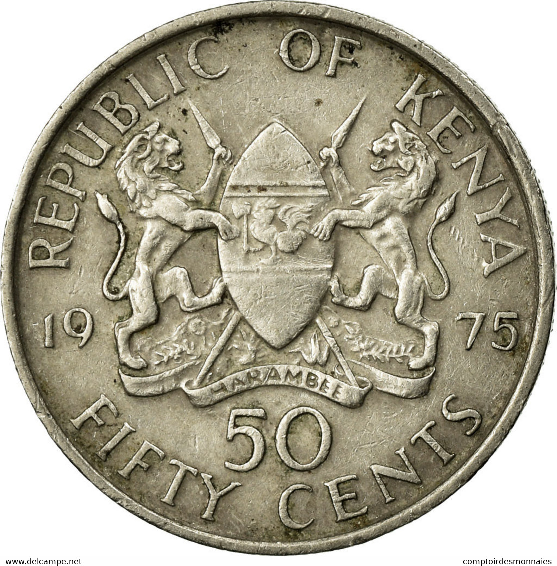 Monnaie, Kenya, 50 Cents, 1975, TTB, Copper-nickel, KM:13 - Kenya