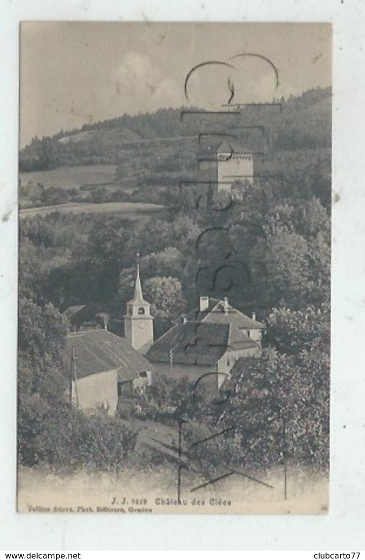 Les Clées (Suisse, Vaud) : Vue Générale Du Quartier De L'église Et Du Château En 1910 PF. - Les Clées