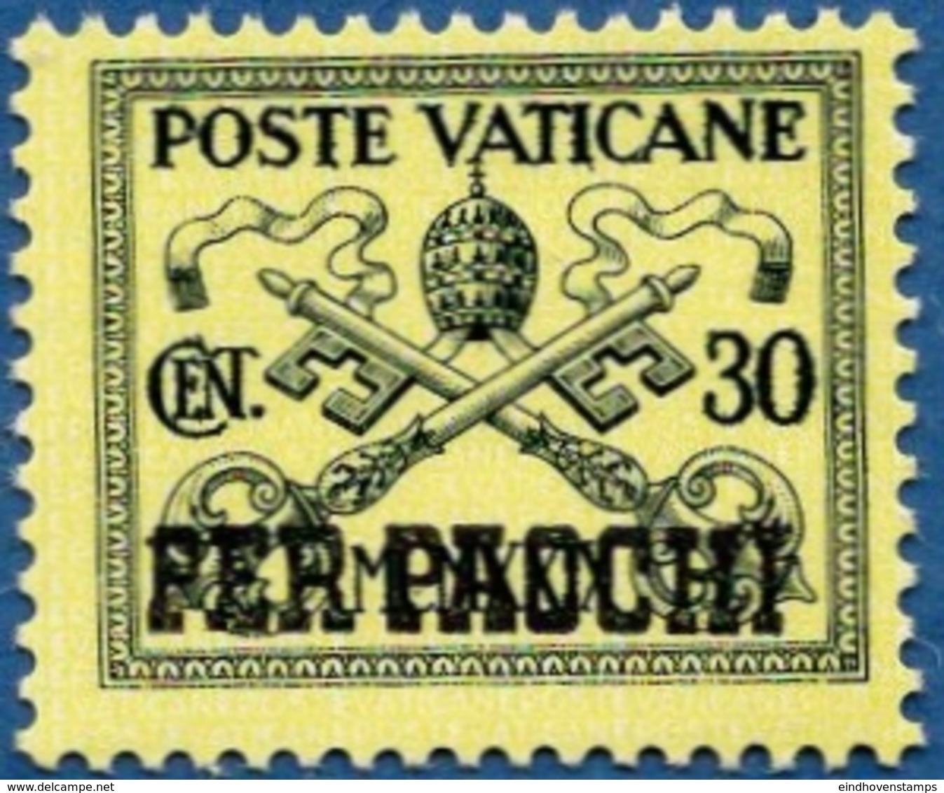 Vatican 1931 Per Pacchi 30c 1 Value MNH - Colis Postaux