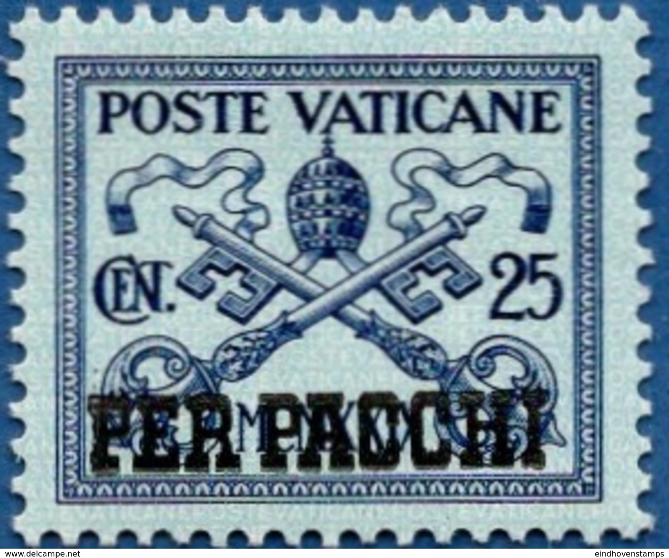 Vatican 1931 Per Pacchi 25c 1 Value MNH - Paquetes Postales