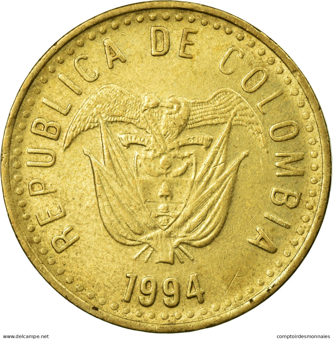 Monnaie, Colombie, 100 Pesos, 1994, TTB, Aluminum-Bronze, KM:285.1 - Kolumbien
