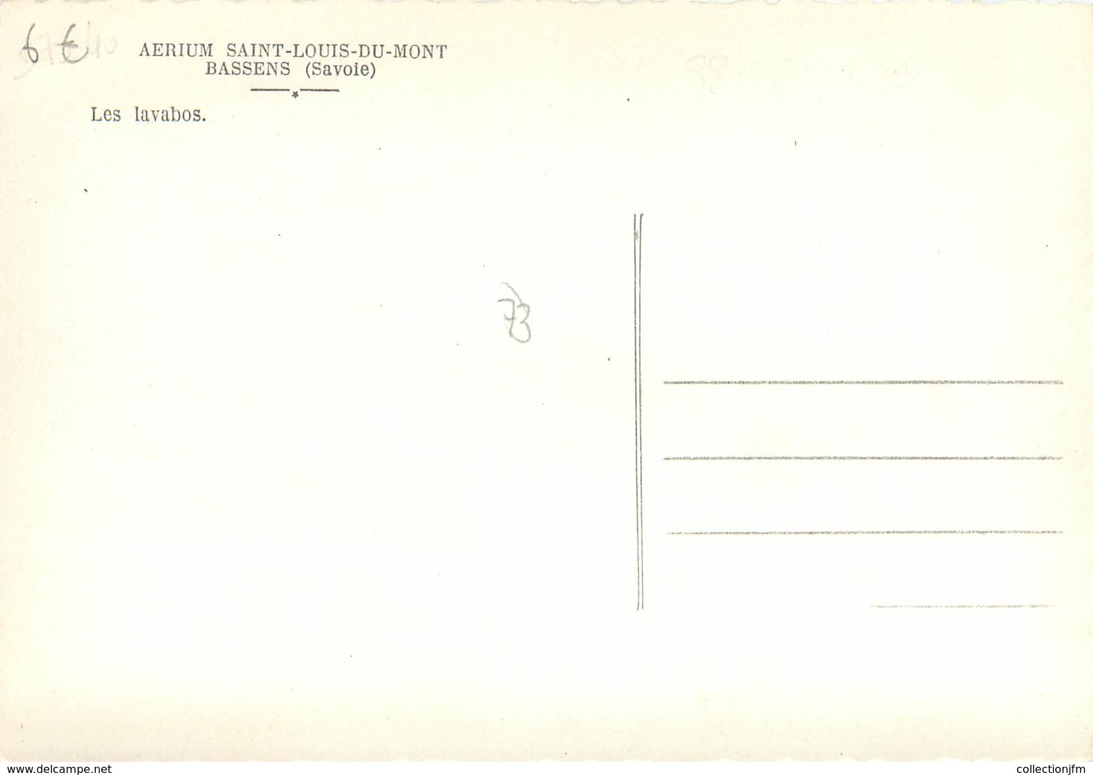 CPSM FRANCE 73 "Aérium Saint Louis Du Mont, Bassens, Les Lavabos" - Autres & Non Classés