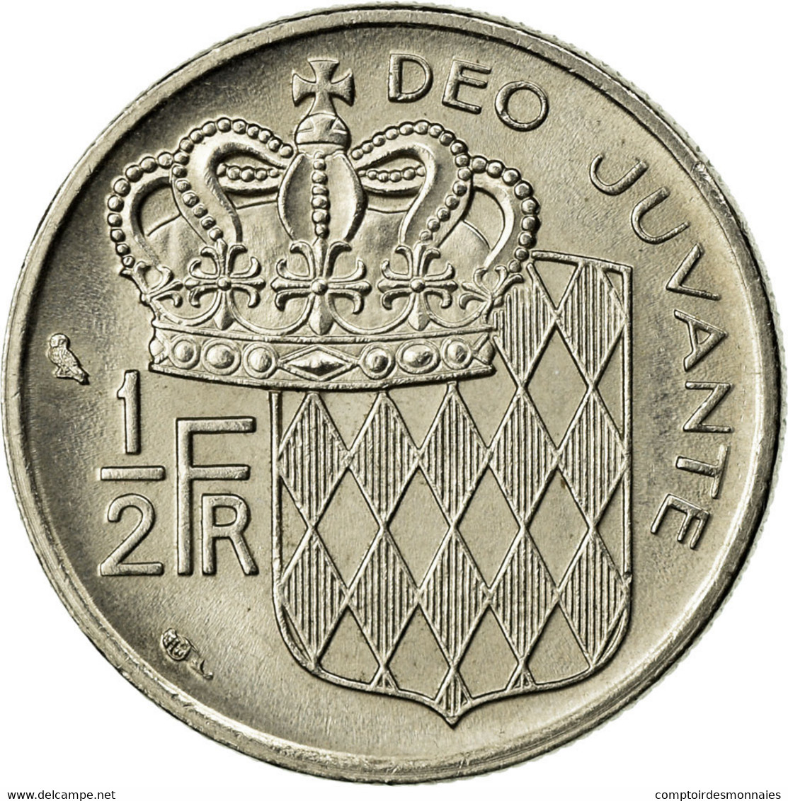 Monnaie, Monaco, Rainier III, 1/2 Franc, 1974, TTB, Nickel, Gadoury:MC 149 - 1960-2001 Nouveaux Francs
