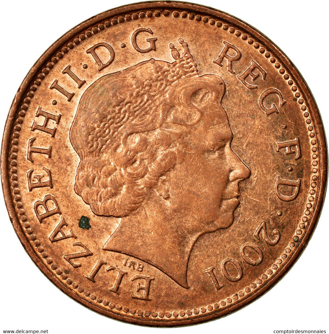 Monnaie, Grande-Bretagne, Elizabeth II, 2 Pence, 2001, TB+, Copper Plated Steel - 2 Pence & 2 New Pence