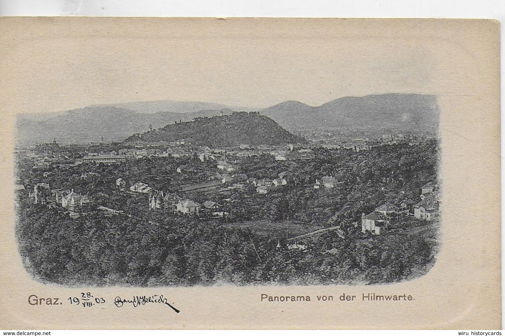 AK 0109  Graz Von Der Hiulmwarte Aus - Verlag Kölz Um 1903 - Graz