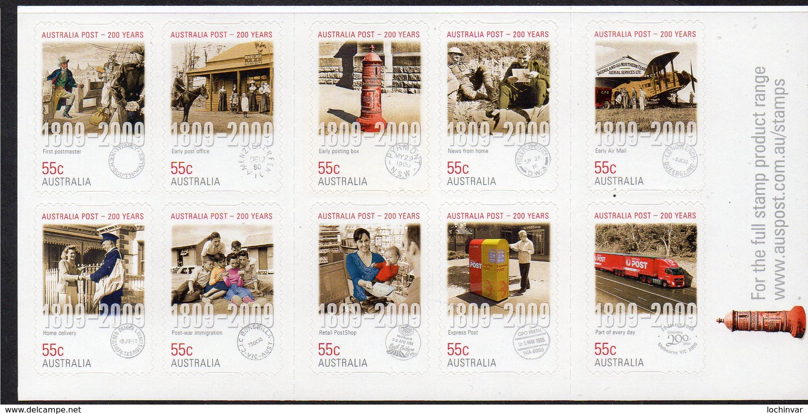 AUSTRALIA, 2009 AUSPOST BICENT BOOKLET MNH - Mint Stamps